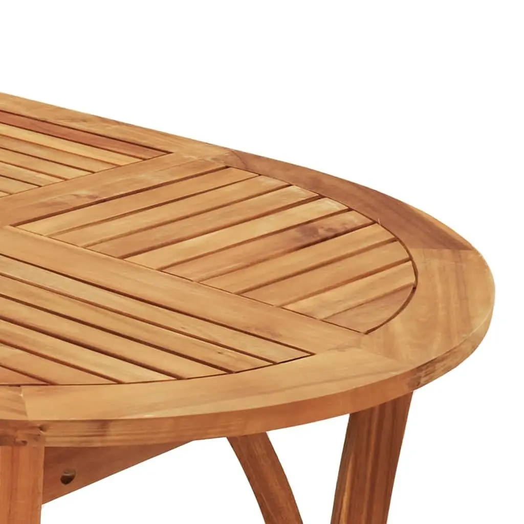 Garden Dining Set 7 Piece Outdoor Furniture Solid Wood Acacia Brown Patio