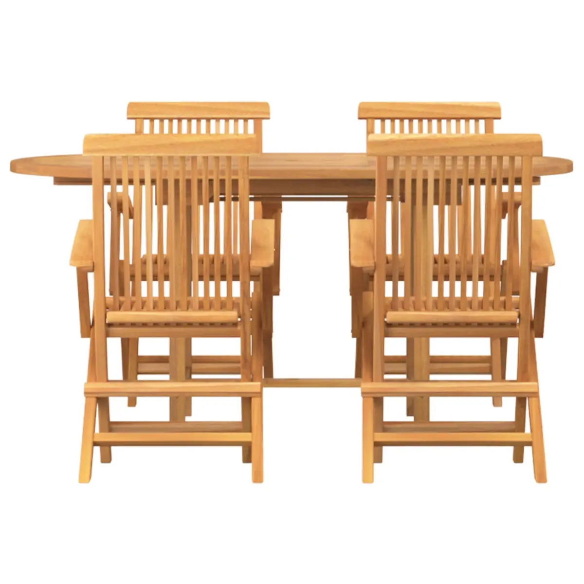 5-Piece Teak Outdoor Dining Set