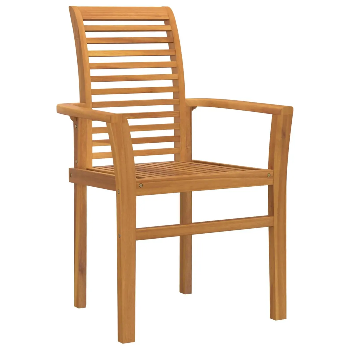 Garden Dining Set Brown 7 Pieces Solid Teak Wood Outdoor Table Chairs Furniture