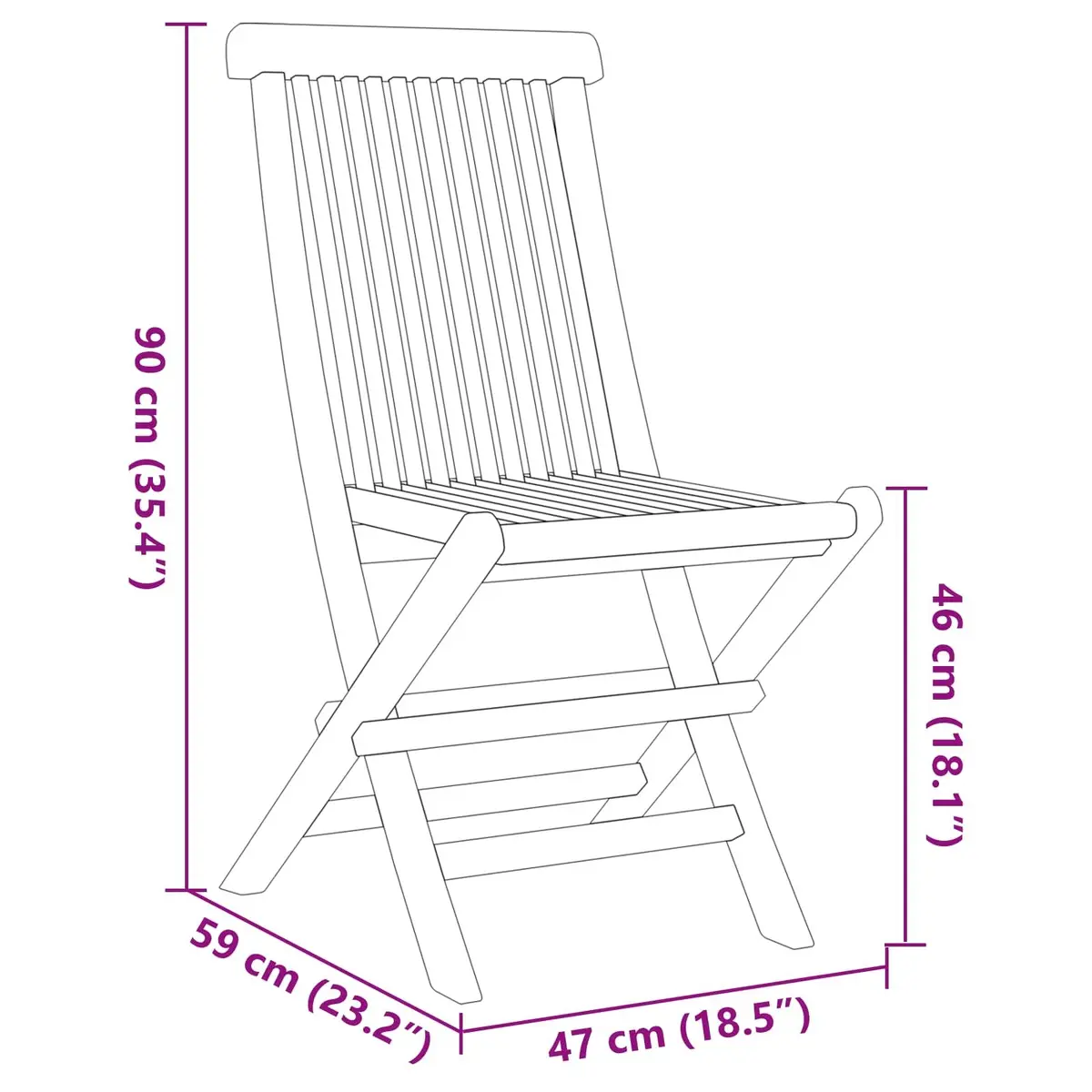 Garden Dining Set 5 Pieces Brown Teak Wood Outdoor Table Chairs Terrace