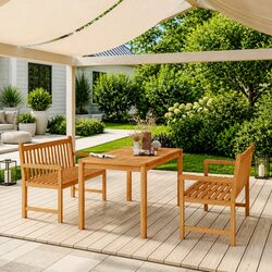 3-Piece Outdoor Dining Set - Strong and Stylish