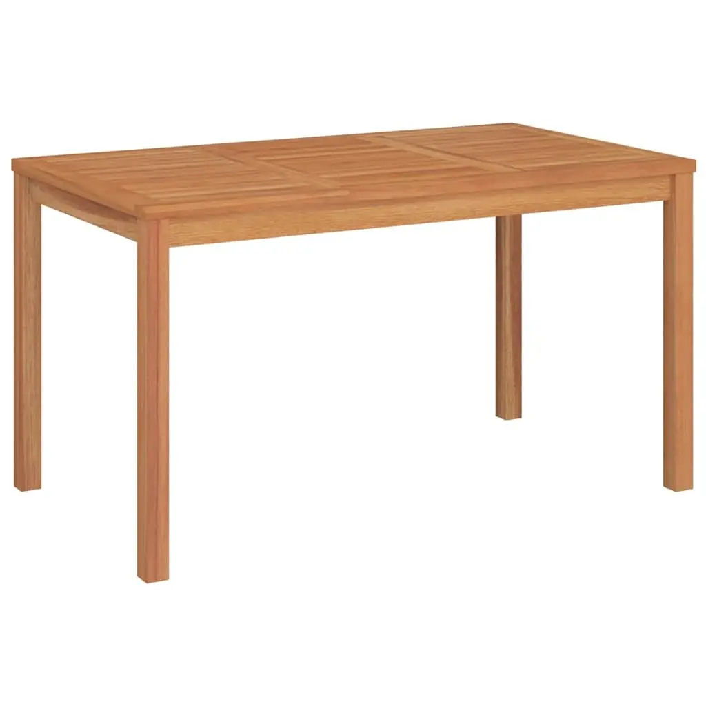 Garden Dining Set Brown 3 Piece Solid Wood Table Benches Outdoor Furniture