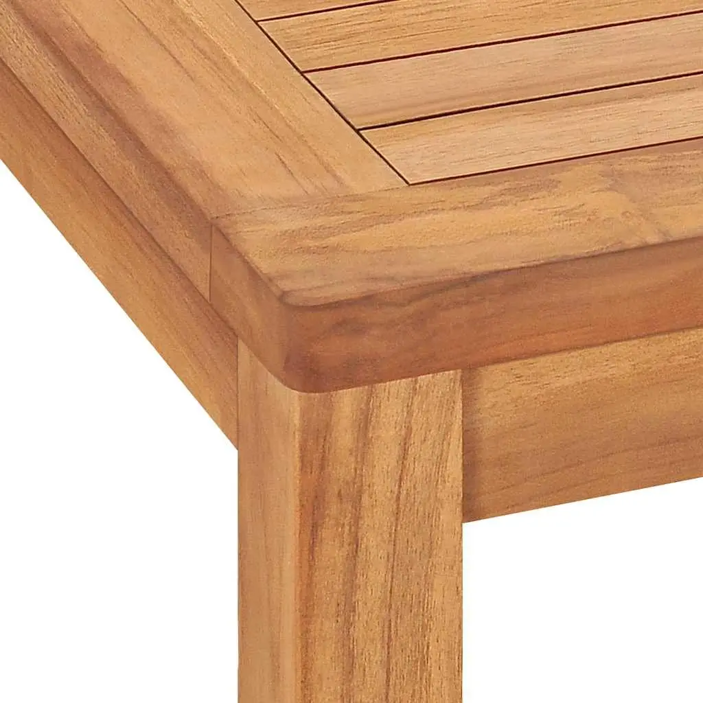 Garden Dining Set Brown 3 Piece Solid Wood Table Benches Outdoor Furniture
