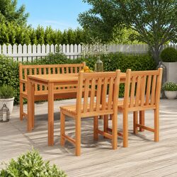 4-Piece Teak Garden Dining Set