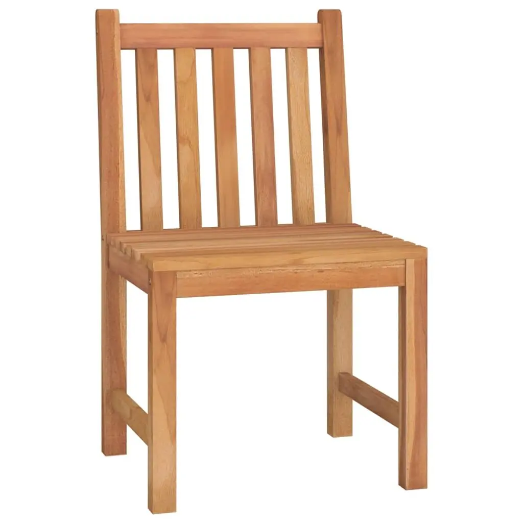 Garden Dining Set Brown 4 Piece Solid Wood Teak Outdoor Furniture