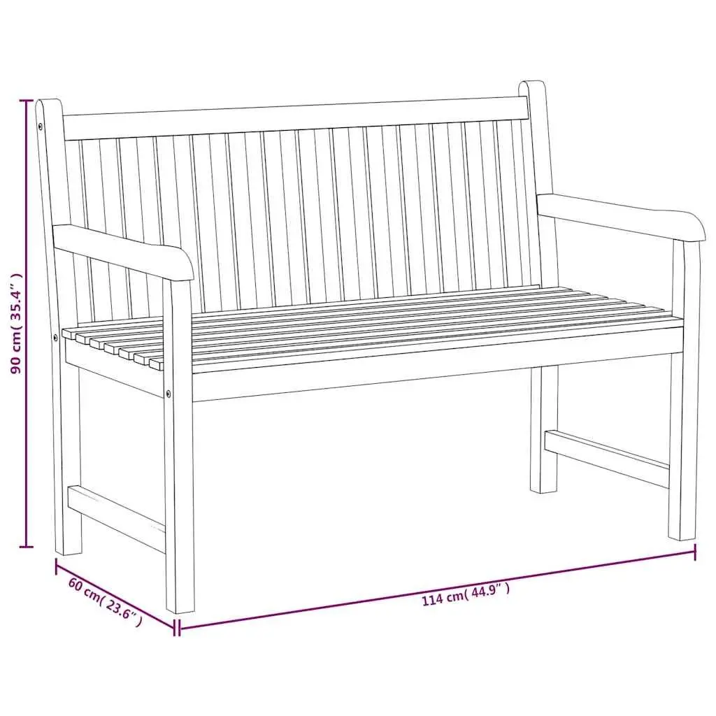 Garden Dining Set 4 Piece Outdoor Furniture Solid Teak Wood Table Chairs Bench