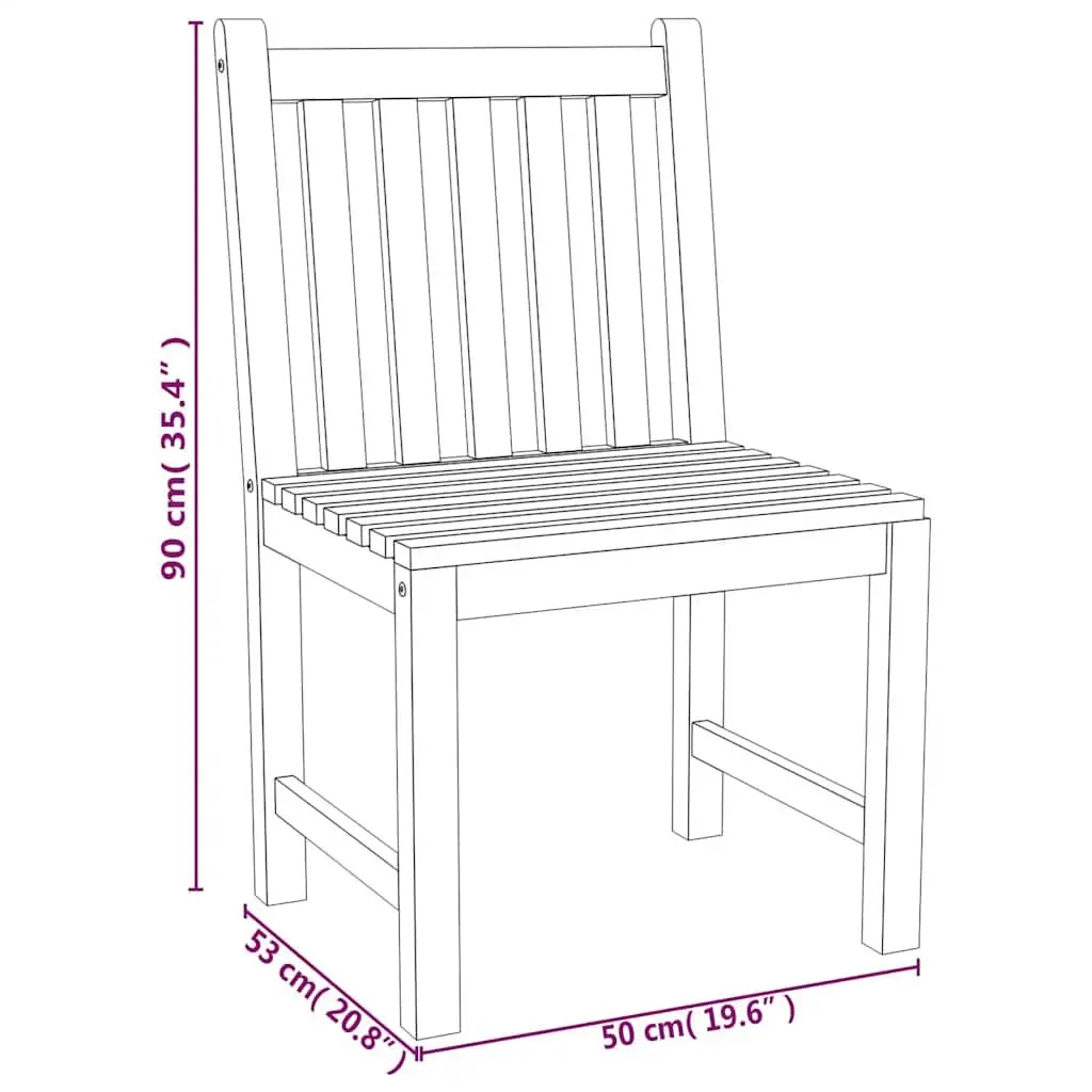 Garden Dining Set 4 Piece Outdoor Furniture Solid Teak Wood Table Chairs Bench