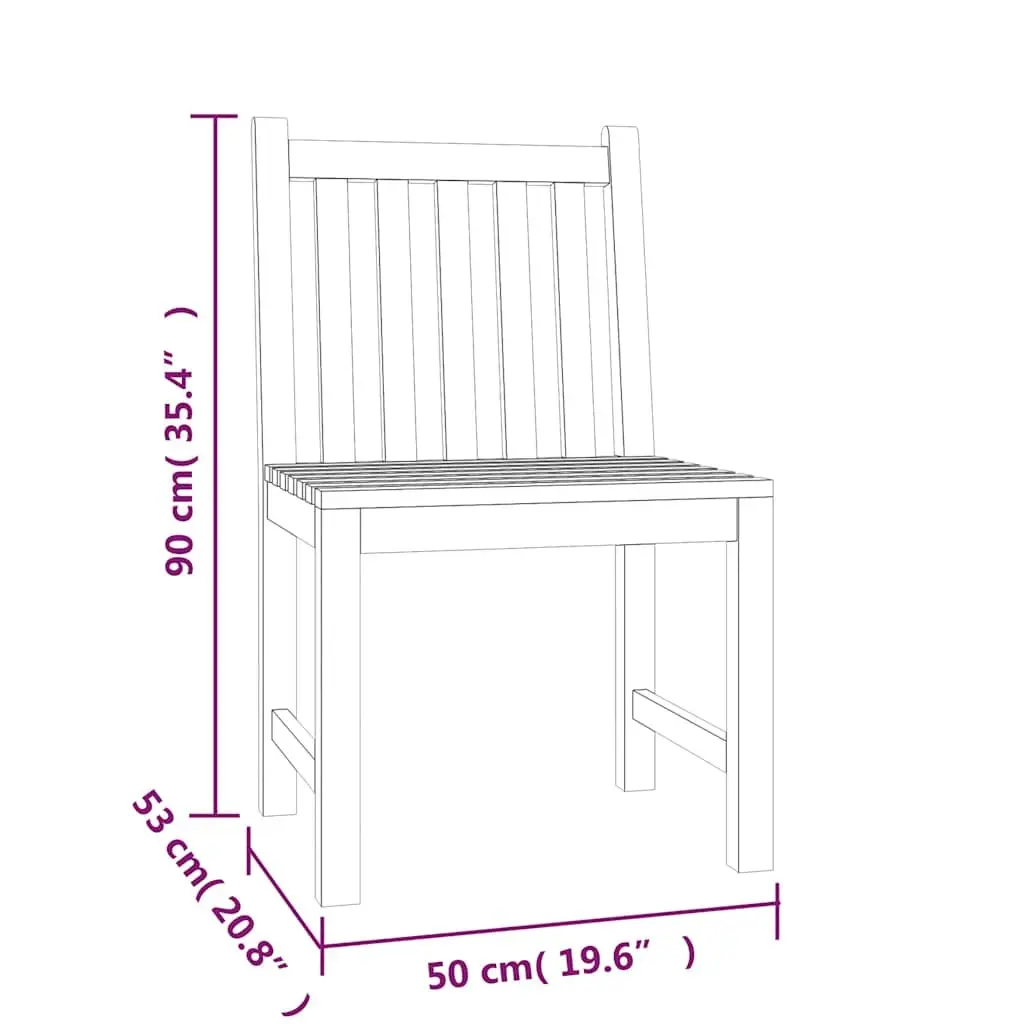 Garden Dining Set 4 Piece Outdoor Furniture Table Bench Chairs Brown Wood