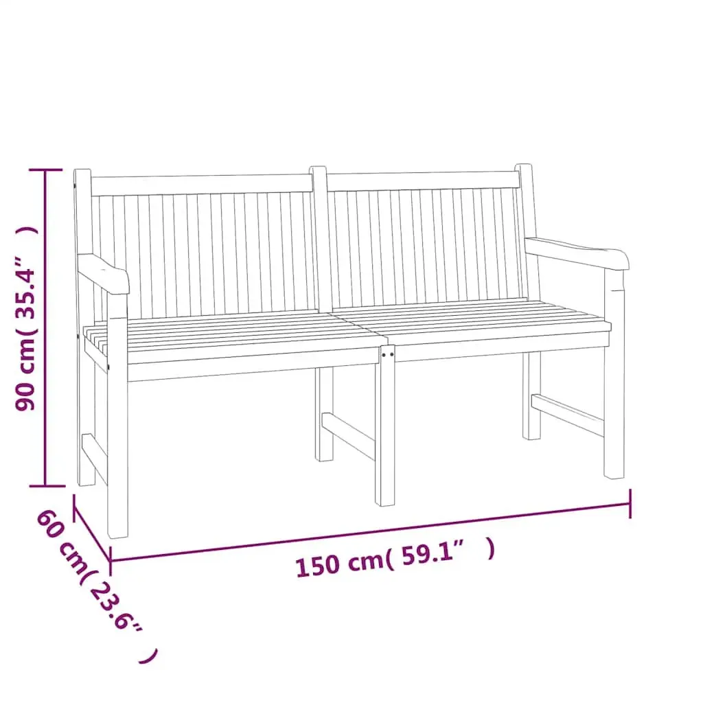 Garden Dining Set 4 Piece Outdoor Furniture Table Bench Chairs Brown Wood