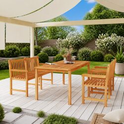 Compact and Elegant 4-Piece Garden Dining Set