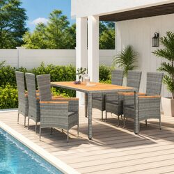 Compact and Reliable: 7 Piece Garden Dining Set
