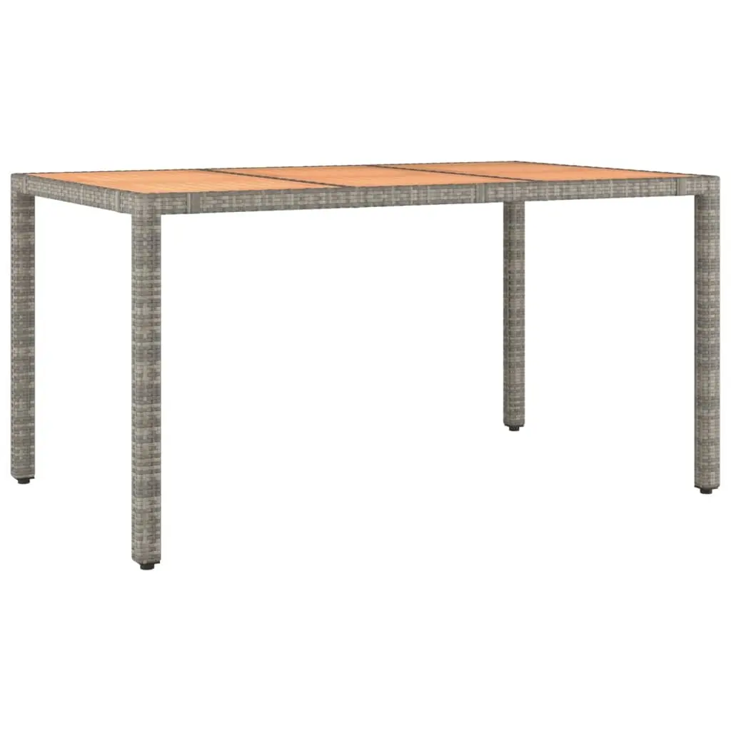 7 Piece Grey Rattan Outdoor Dining Set