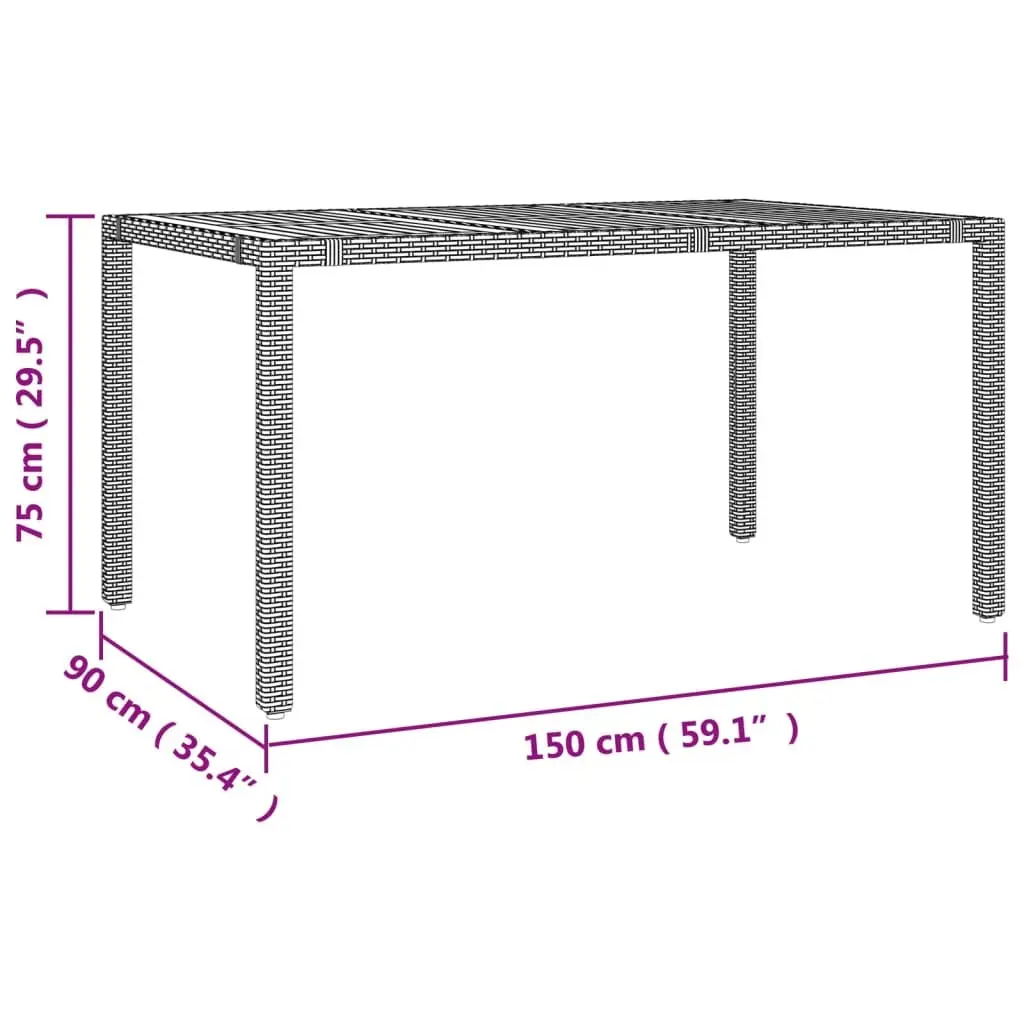 5-Piece Grey Garden Dining Set for Outdoor Enjoyment