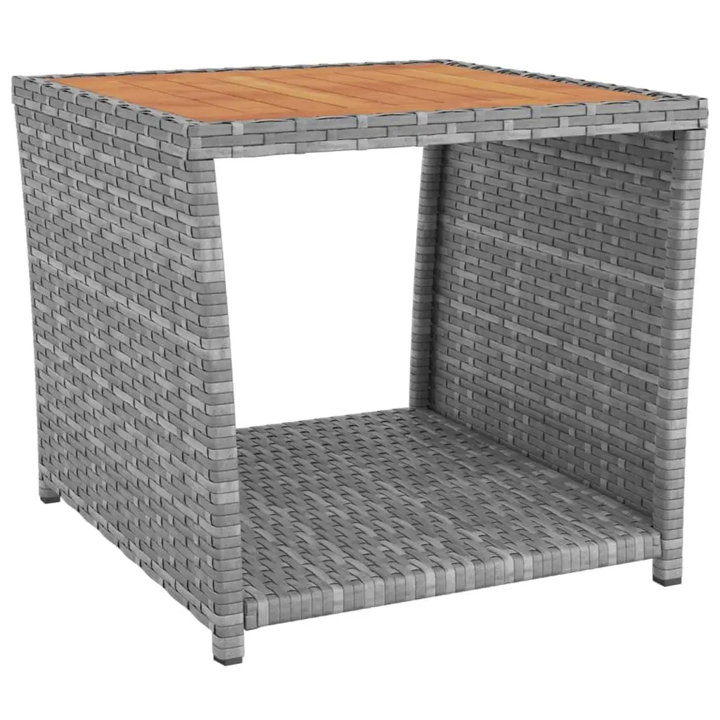 Garden Lounge Set Grey 3 Piece Poly Rattan Outdoor Furniture Reclining Seating