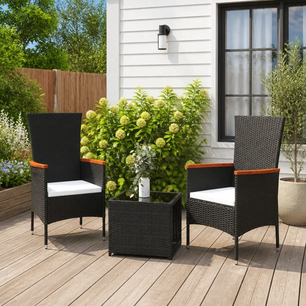 Black Garden Lounge Set