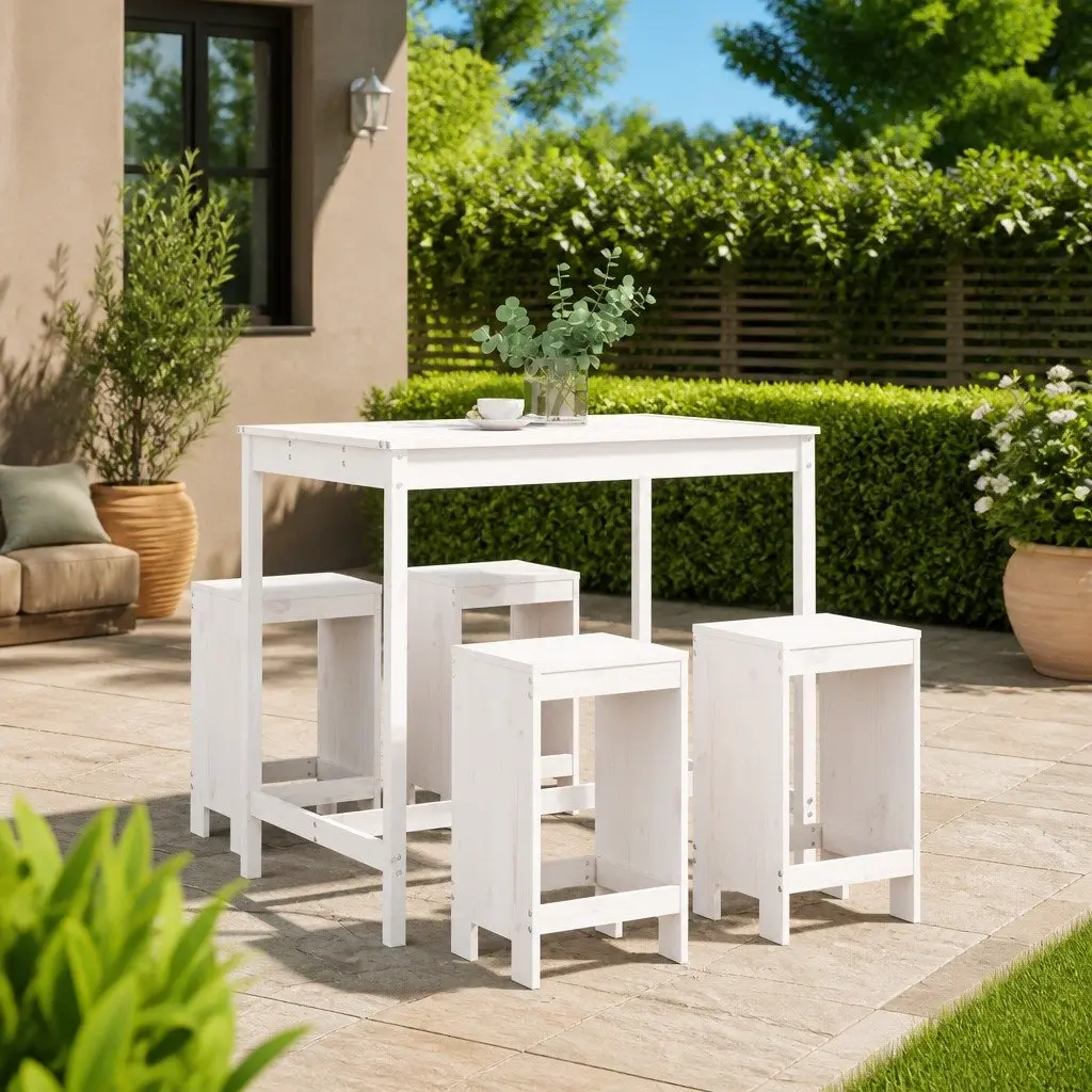 5 Piece Garden Bar Set for Outdoor Fun