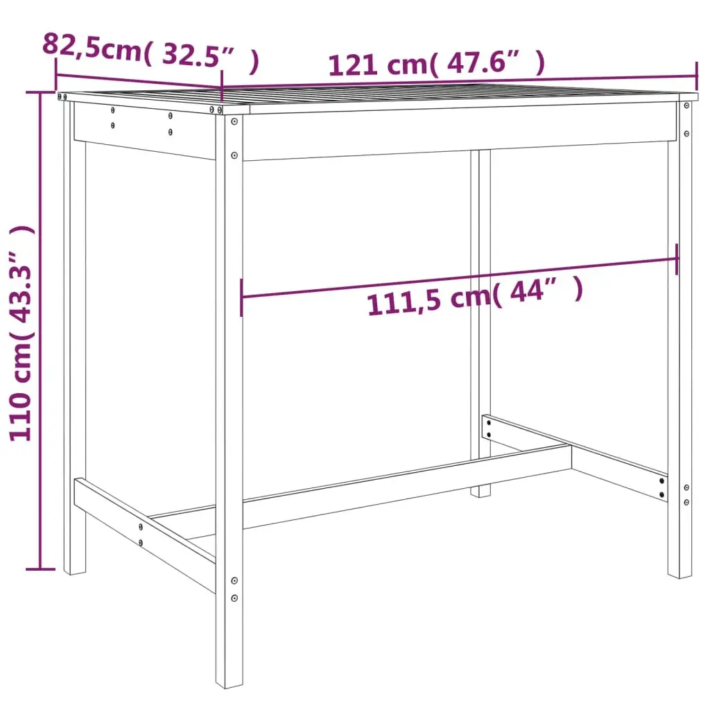 5 Piece Garden Bar Set for Outdoor Fun