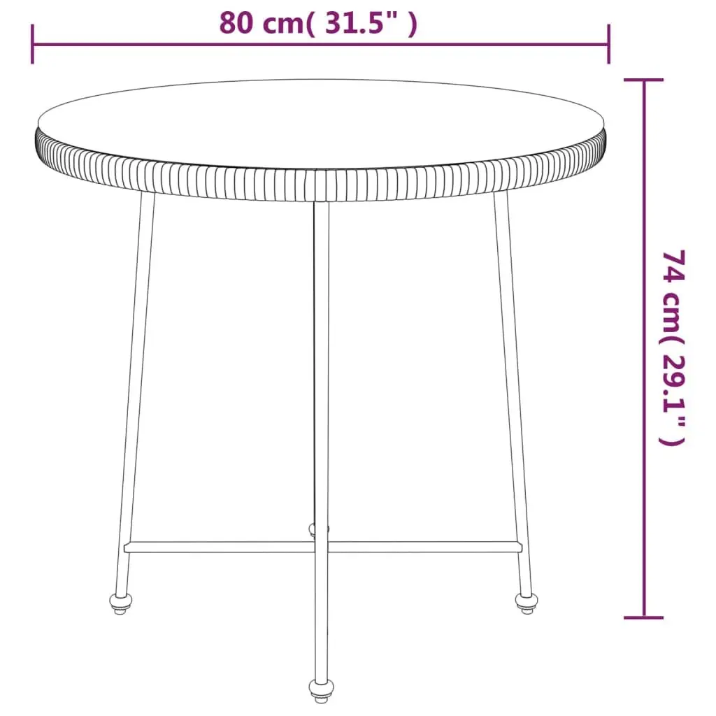 5-Piece Dining Set for Outdoor Enjoyment