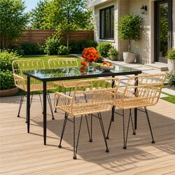 5 Piece Outdoor Dining Set for Easy Enjoyment