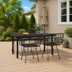 Compact and Stylish 5-Piece Outdoor Dining Set