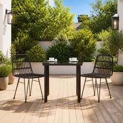 3 Piece Outdoor Dining Set for Comfort