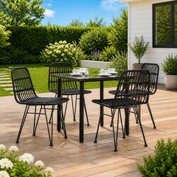 Compact 5-Piece Dining Set for Your Outdoor Area