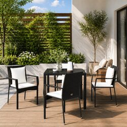 Concise and Efficient 5 Piece Outdoor Dining Set