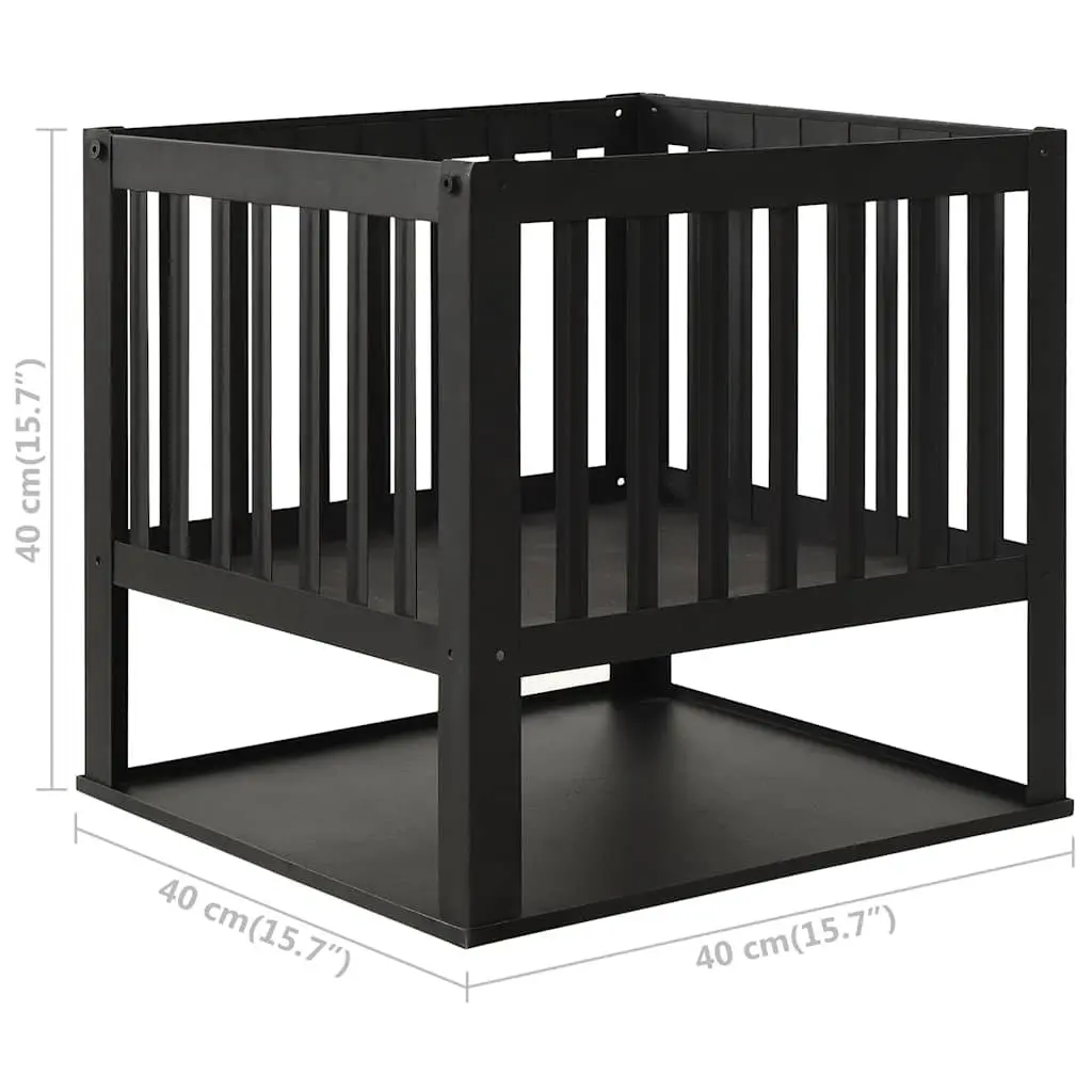Fire Pit 40x40x40cm Black Steel Garden Patio Outdoor Heater Bowl Fireplace