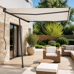 Awning Post Set in Anthracite for Outdoors