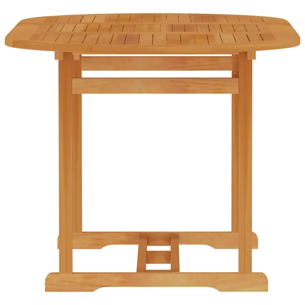 Garden Dining Table 150x90x75cm Solid Teak Wood Outdoor Furniture Patio