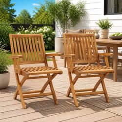 Folding Garden Chairs Set of 2