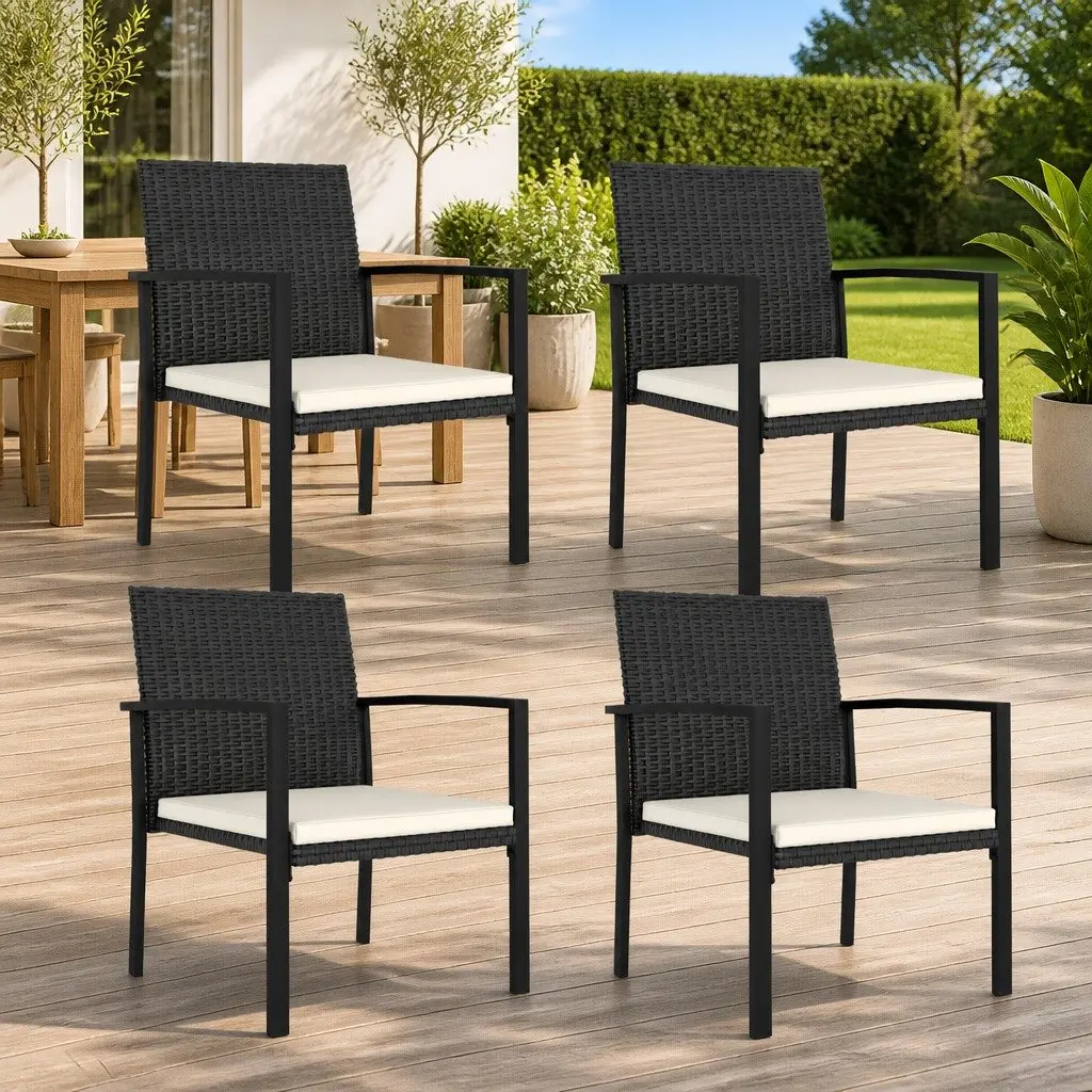 4-Piece Outdoor Dining Chair Set