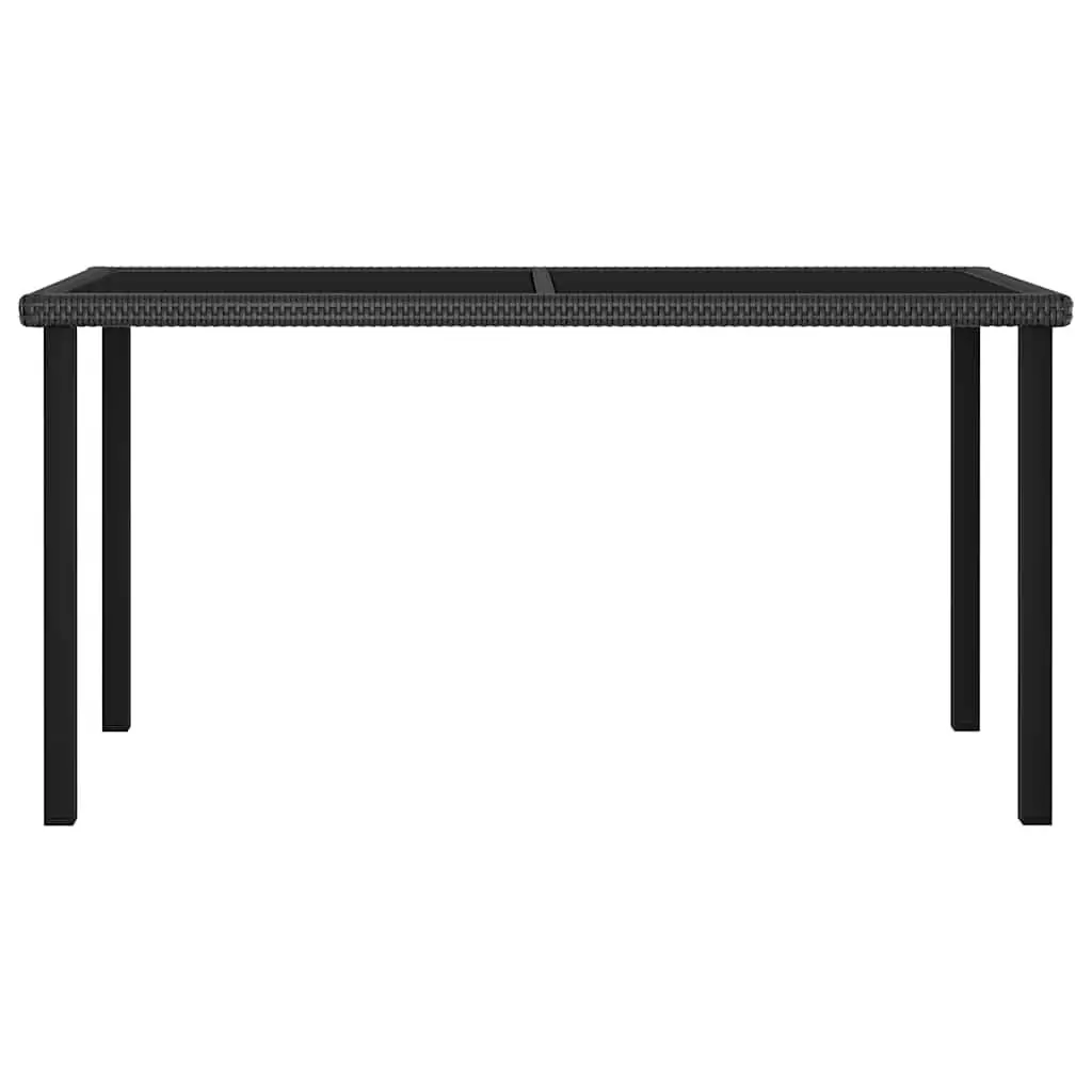 Black Garden Dining Table