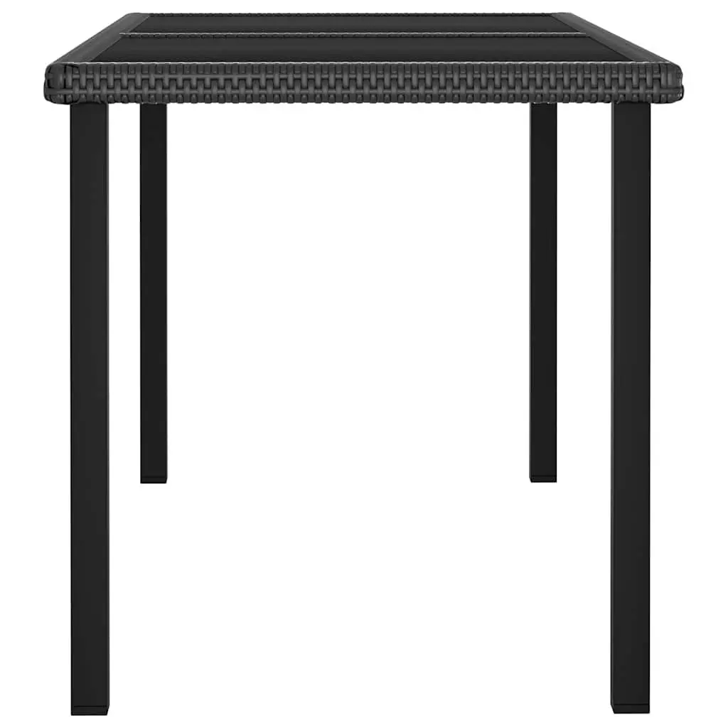 Black Garden Dining Table