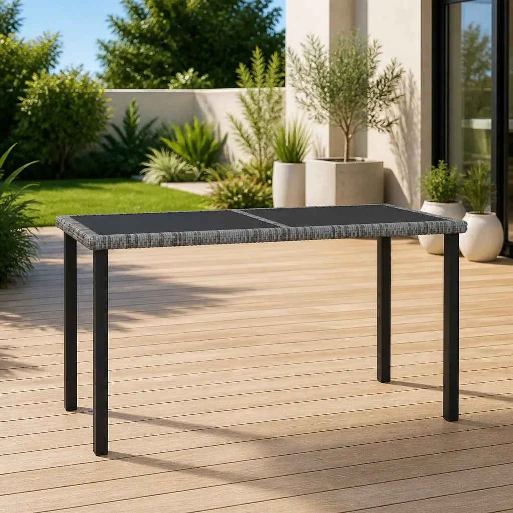 Grey Outdoor Dining Table