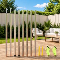 250 cm Sunshade Sail Poles, 2 pcs