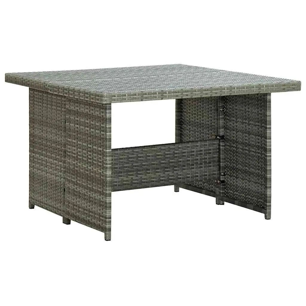 6 Piece Outdoor Lounge Set with Cushions Corner Sofa Stools Coffee Table Garden