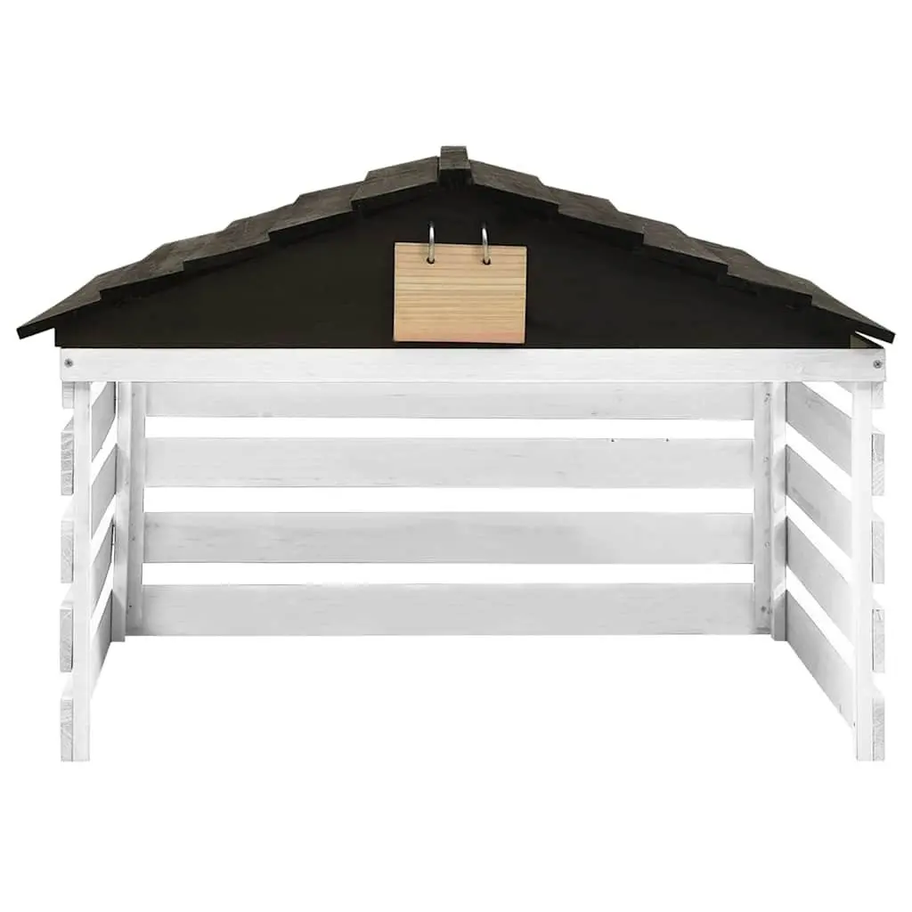Robotic Lawn Mower Garage Black White Outdoor Storage Shed Protection Cover