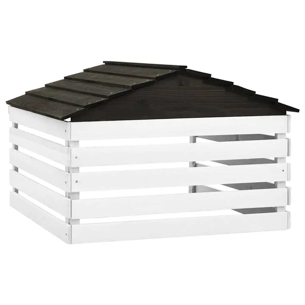 Robotic Lawn Mower Garage Black White Outdoor Storage Shed Protection Cover