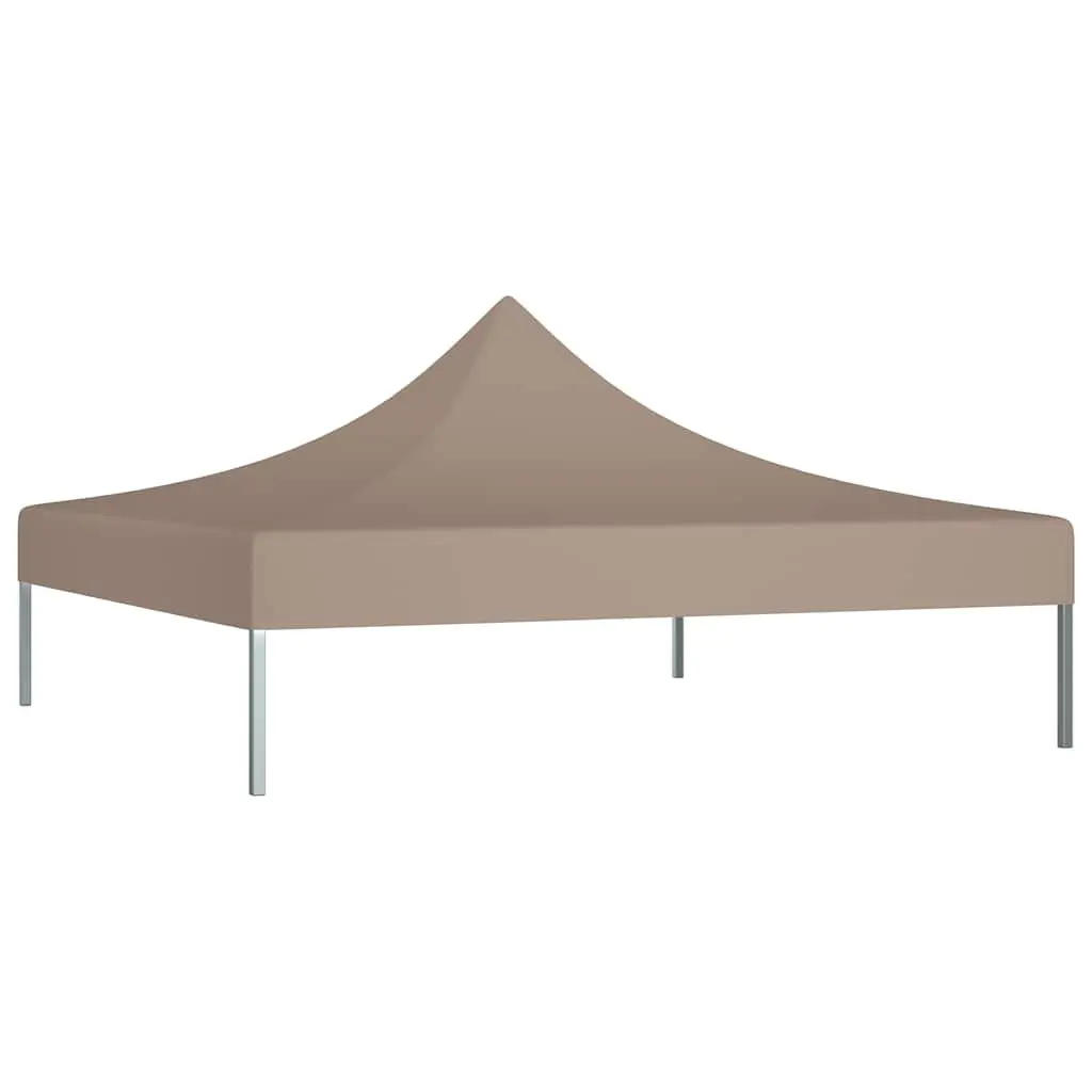 Party Tent Roof Taupe 3x3 m UV and Weather Resistant Replacement Canopy Cover