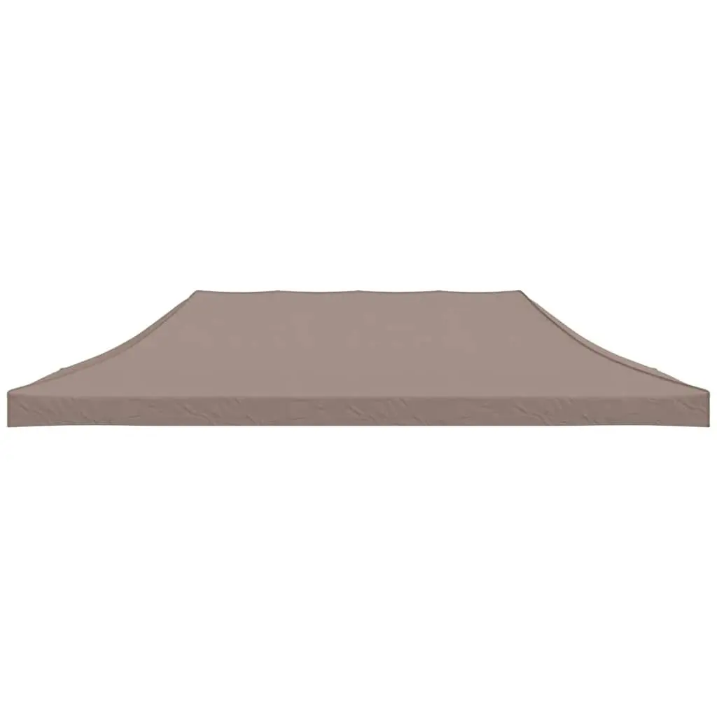 Party Tent Roof Taupe 6x3m UV and Weather-Resistant Outdoor Canopy Top Replacement Cover