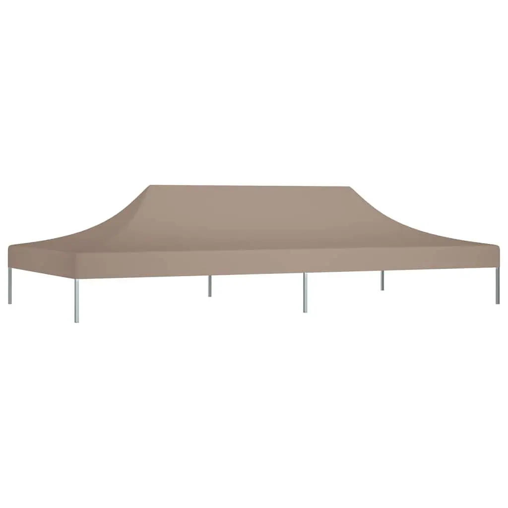 Party Tent Roof Taupe 6x3m UV and Weather-Resistant Outdoor Canopy Top Replacement Cover
