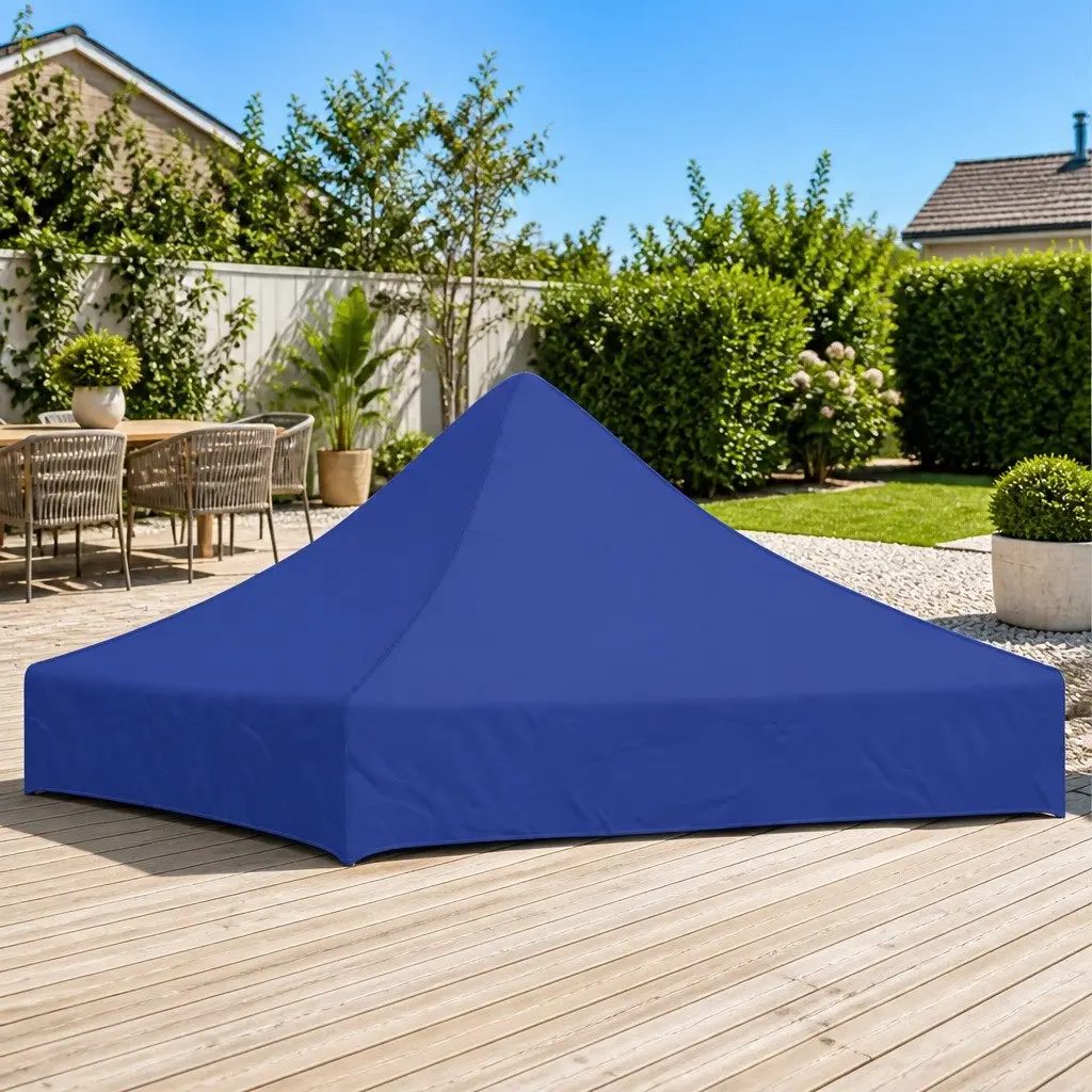 Party Tent Roof Blue 2x2 m UV Weather Resistant Oxford Canopy Top Replacement