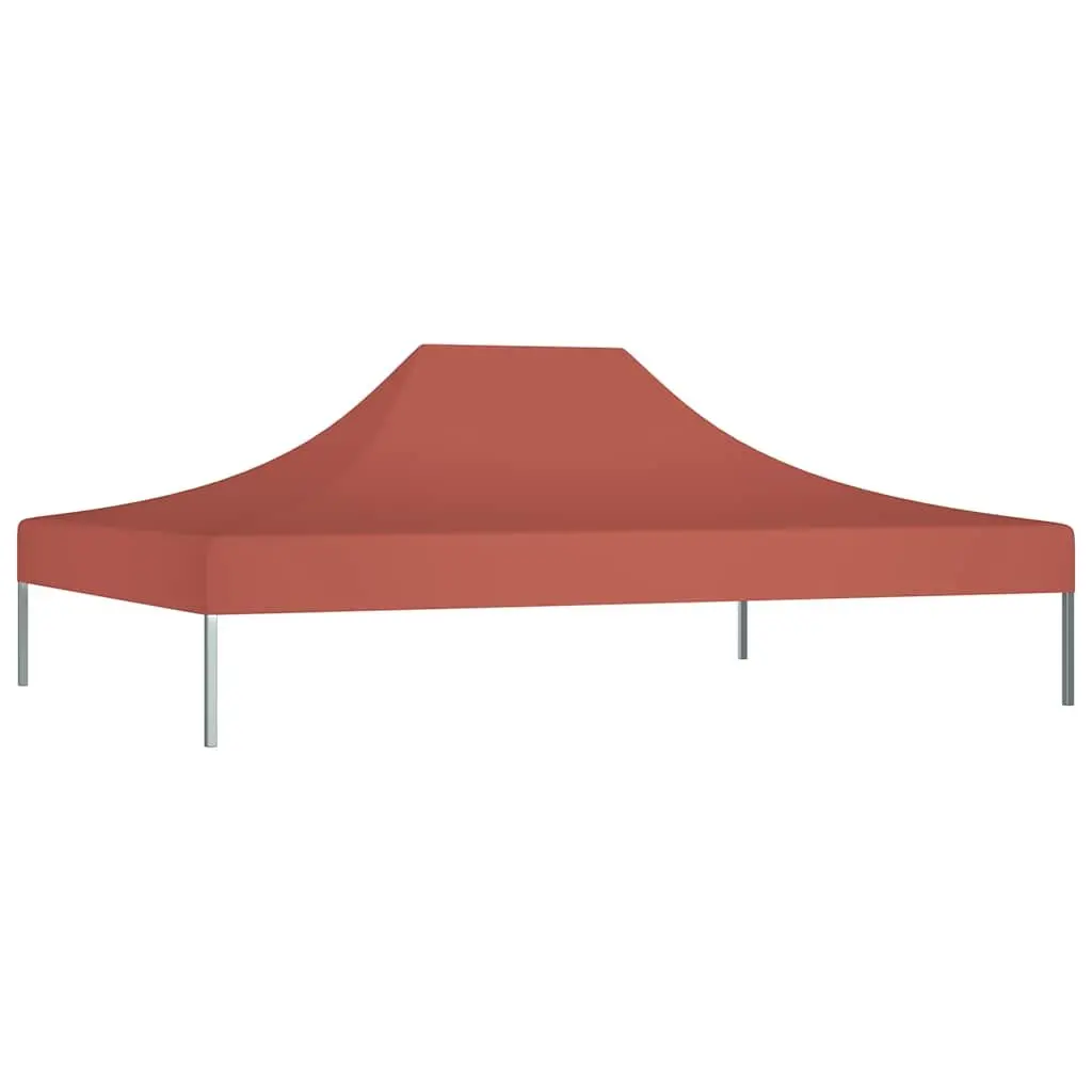 Party Tent Roof Brown 4.5x3m Replacement Canopy Top Outdoor Garden Marquee Cover