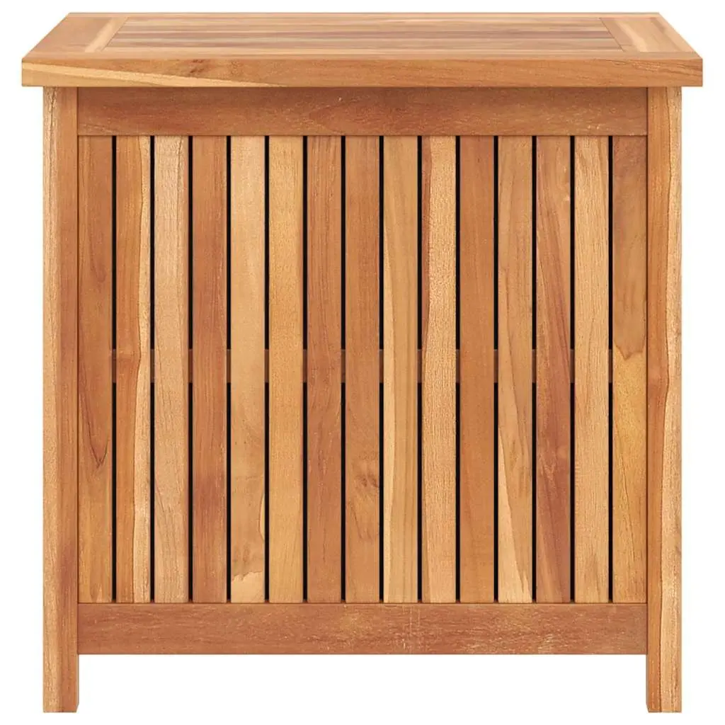 Garden Storage Box Brown 60x50x58 cm Wooden Outdoor Chest Water-resistant Lining