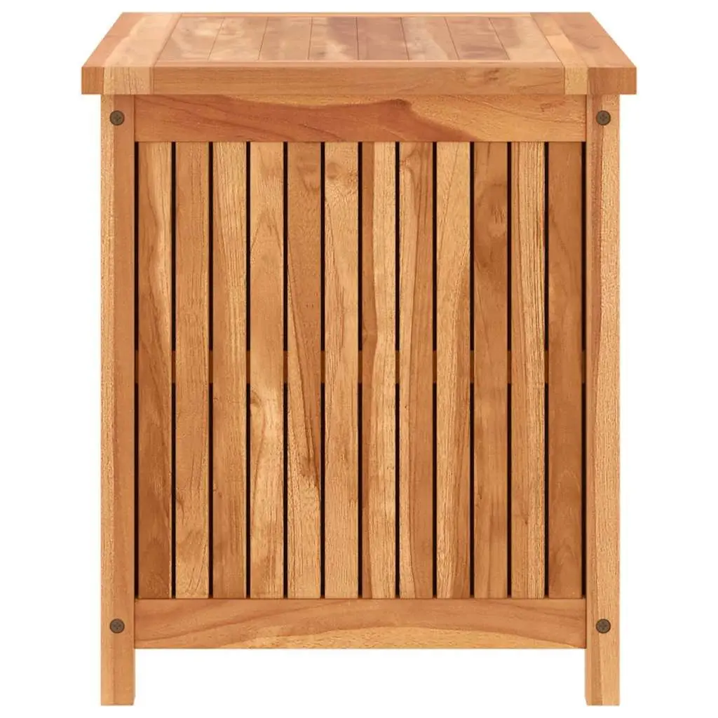 Garden Storage Box Brown 60x50x58 cm Wooden Outdoor Chest Water-resistant Lining