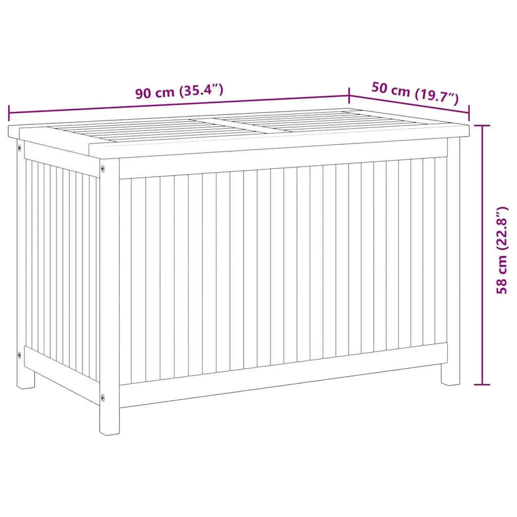 Garden Storage Box 90x50x58cm