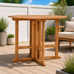 Compact Folding Garden Dining Table for Outdoors