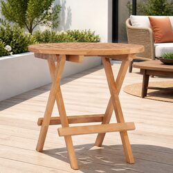 Compact Folding Garden Table - 50x50x50 cm
