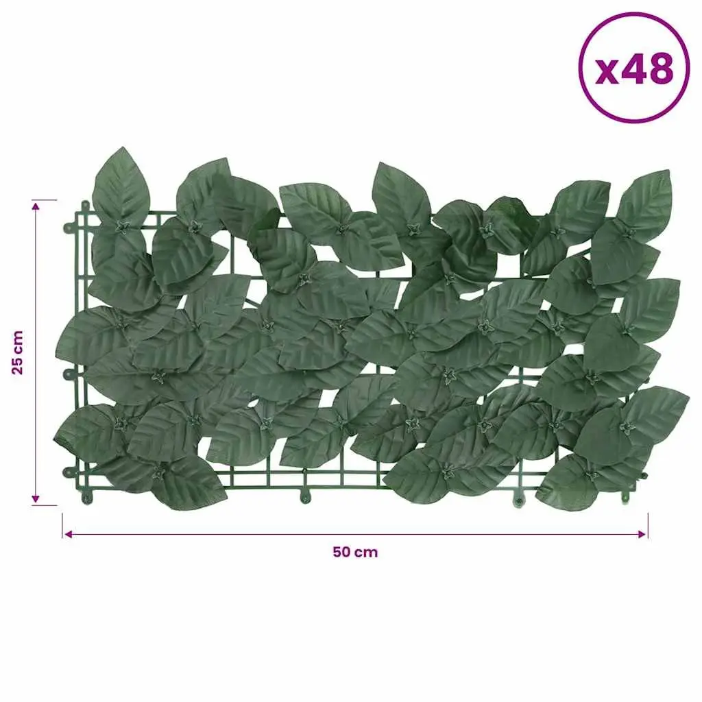 Outdoor Privacy Screen Balcony Terrace Garden Sunshade Leaf Design 600x100cm